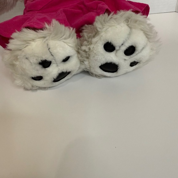 Retired Vintage Build A Bear Workshop Plush Puppy Dog White Brown Spotted - Picture 6 of 8